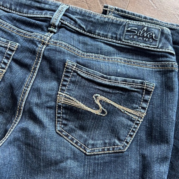 Y2K Silver Jeans Co Aiko Bootcut Jeans Blue Mid Wash Low Rise Women Sz 28 - Picture 4 of 8